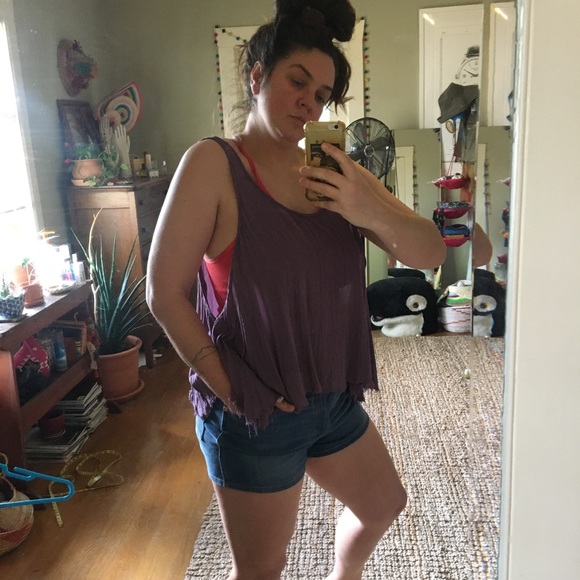 Purple free people tank top - Picture 2 of 5